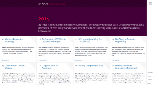 2015年网页设计我们将看到这十大趋势