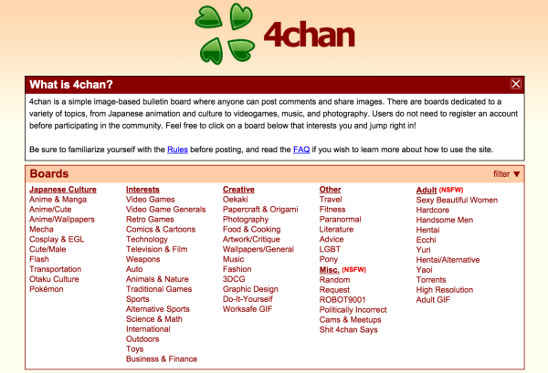 专访4chan创始人：我是世界上最孤独的网络管理员