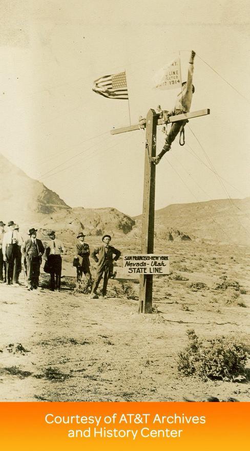 AT&amp;T 100年前启用世界上第一条电话线