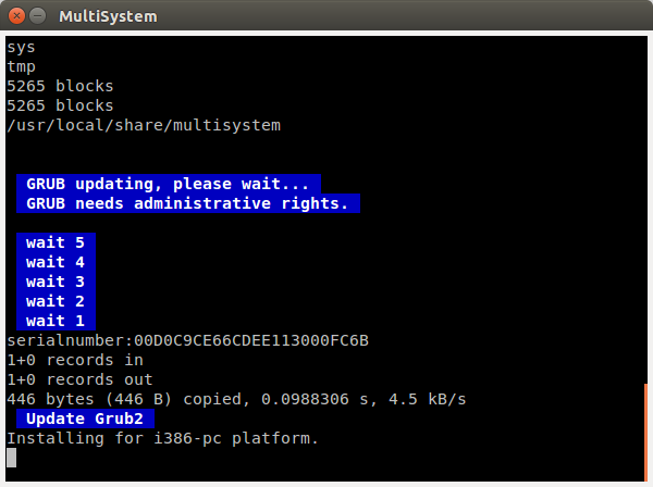如何在Ubuntu上使用MultiSystem创建多启动USB盘