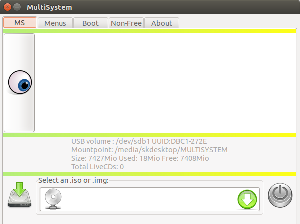 如何在Ubuntu上使用MultiSystem创建多启动USB盘