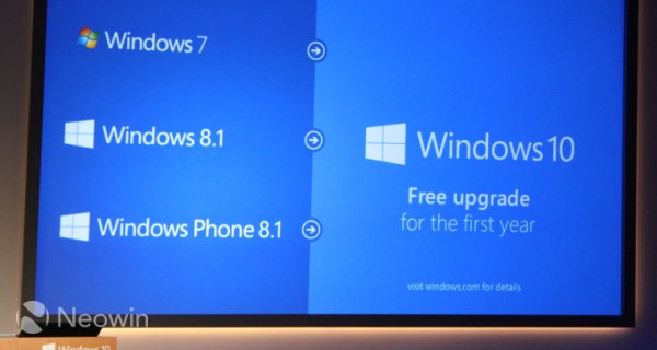 微软透露更多Windows 10首年免费升级信息