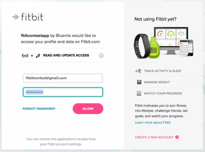 构建一个 Fitbit 歩程竞赛应用程序
