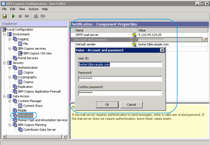 Cognos BI 邮件服务器的安装与配置