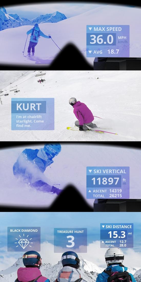 滑雪晴灵：可装在任何滑雪镜上的谷歌眼镜