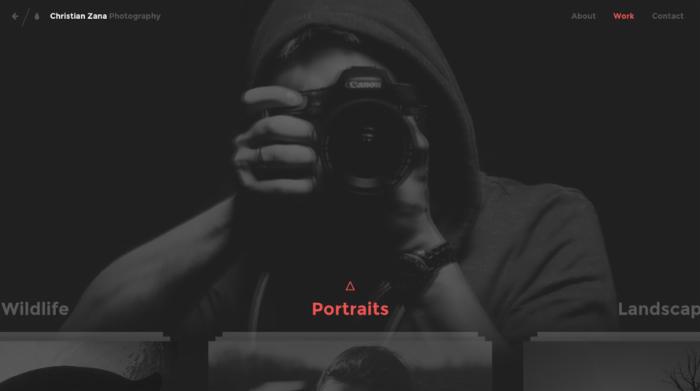 HTML5和CSS3超酷创意摄影图片网站模板