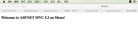 Mono 4.0 Mac上运行asp.net mvc 5.2.3