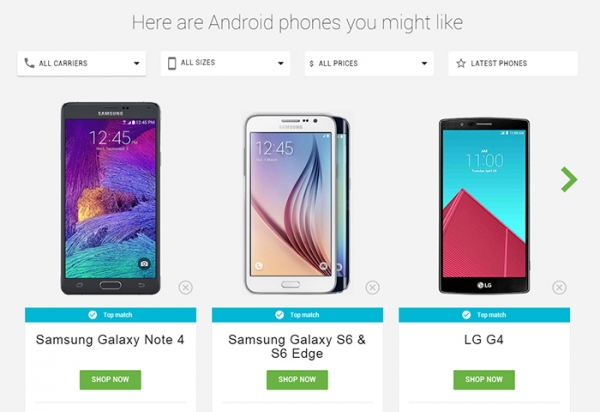 谷歌谷歌告诉我：哪款Android手机最适合？