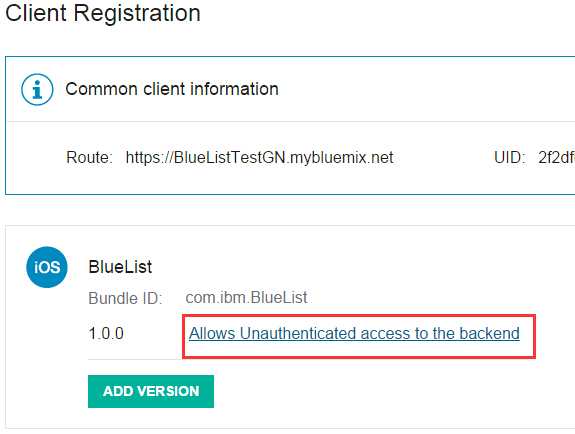 IBM MobileFirst Platform 中的例子程序 Bluelist 使用指南