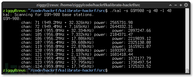 利用hackRF嗅探GSM网络流量
