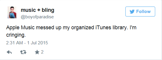 新iTunes曝出重大bug 导致音乐库&quot;歌不对人&quot;