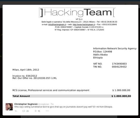 【综述】Hacking Team反被黑，攻击者宣称已窃取400GB数据