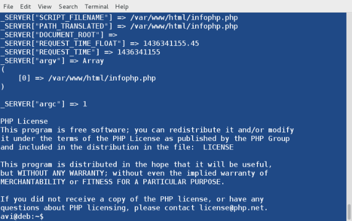 在 Linux 命令行中使用和执行 PHP 代码（一）