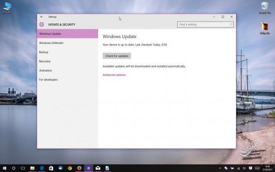 微软发布Windows 10 Build 10240小型安全更新
