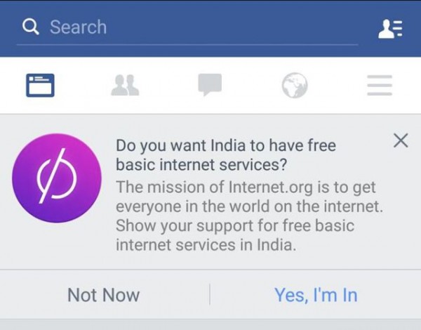 印度Facebook用户：我甚至没有权利拒绝Internet.org服务