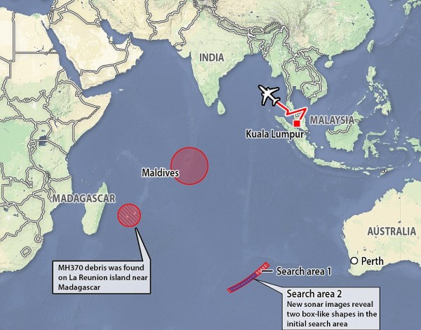 英媒：印度洋海底声呐影像现疑似MH370残骸