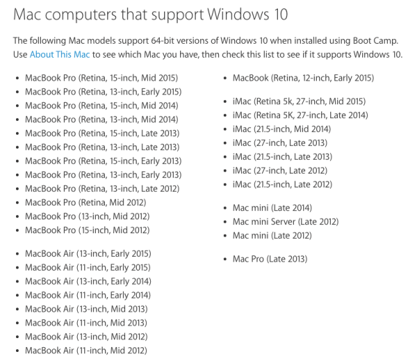 苹果更新Boot Camp，Mac可以运行Windows 10了