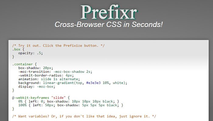 推荐 10 个超棒的 CSS3 代码生成工具