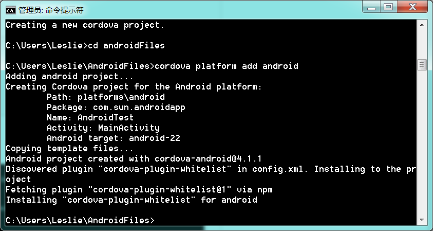 Android移动APP开发笔记——最新版Cordova 5.1.1（PhoneGap）搭建开发环境