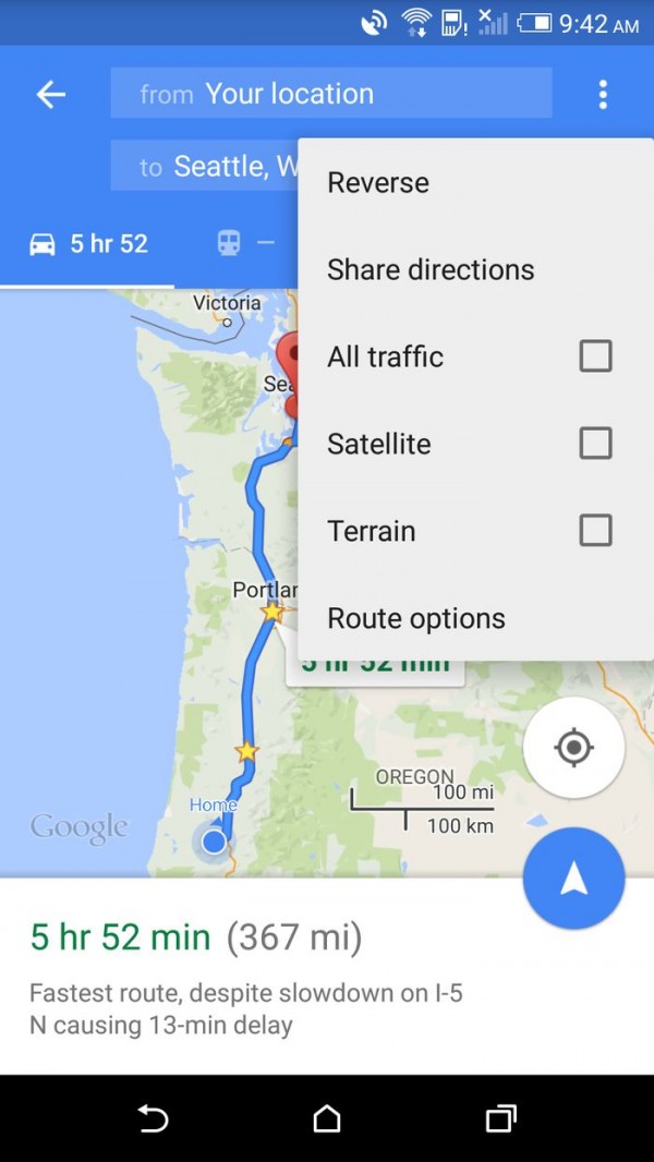 新版Google Maps下载：全新导航界面