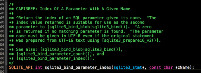 iOS开发之SQLite--C语言接口规范(三)——Binding Values To Prepared Statements