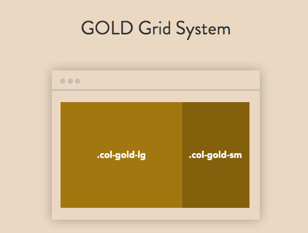 GOLD Bootstrap 黄金比例版