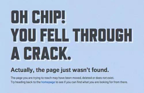 哎呦不错哦!一组让人眼前一亮的404创意页面设计