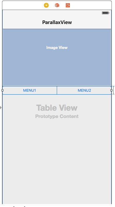 iOS具有视觉间差效果、模糊效果的顶部视图