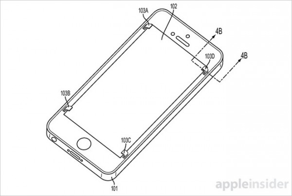 苹果新专利：手机跌落时 屏幕能自动伸出保护片