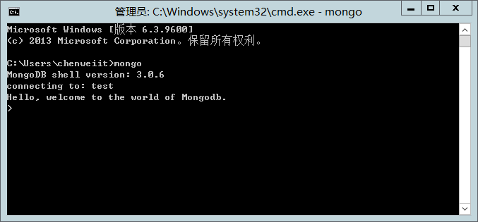 Windows下MongoDB环境搭建