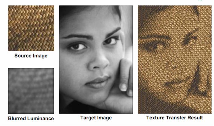 图像纹理合成及纹理传输算法学习（附源码）。