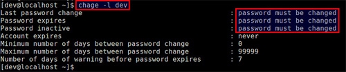 如何迫使Linux用户在第一次登录时更改初始密码？