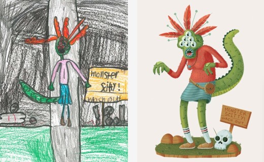 Kickstarter上线怪物项目 专业艺术家帮助孩子发挥创造力