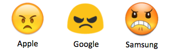 这9个Emoji表情在不同的手机上有不同的意思