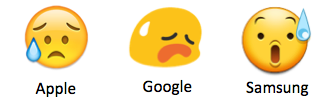 这9个Emoji表情在不同的手机上有不同的意思