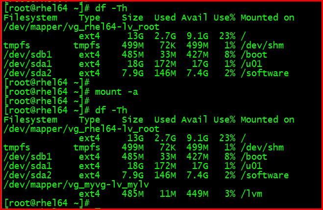 【Linux】Linux文件系统管理5 lvm逻辑卷管理