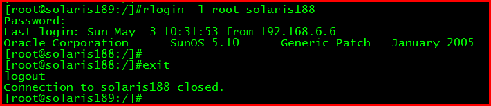 【Solaris】Solaris10操作系统 主机间信任关系配置