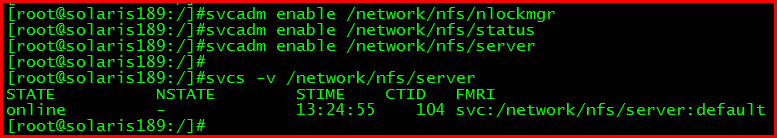 【Solaris】Solaris10操作系统 NFS服务配置