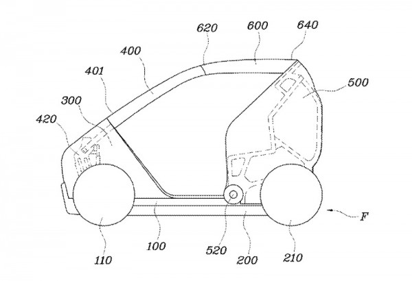 现代在美申请可折叠城市车专利 图纸曝光