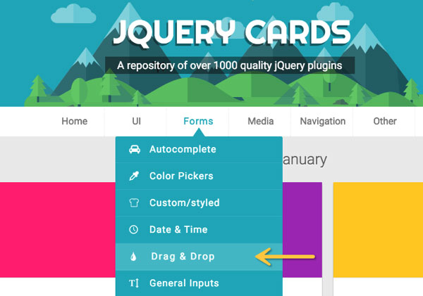 1000个以上的高品质jQuery插件 – jQuery Cards
