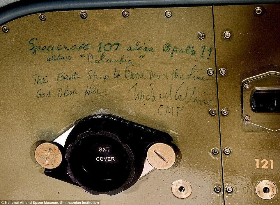 1969年“阿波罗11号”登月舱神秘涂鸦将公开