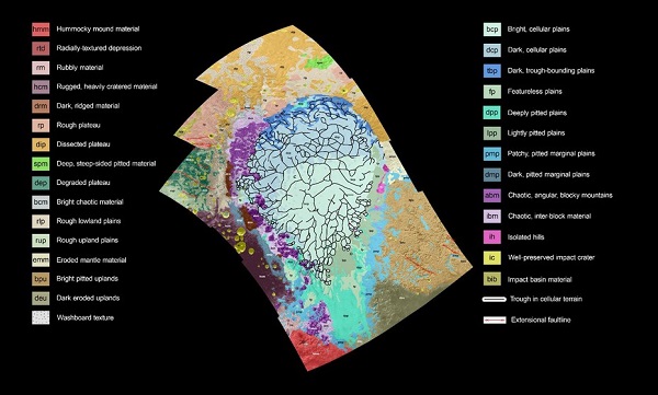 NASA放出12张照片拼接的地质图：有望揭示冥王星的进化过程