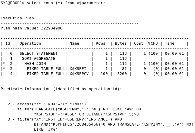 如何根据v$parameter查询Oracle隐含参数