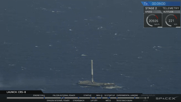 SpaceX再次创造“奇迹”：实现人类史上首次海上火箭回收