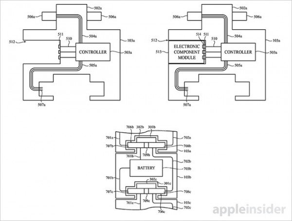 苹果新专利：通过诊断端口连接的模块化智能手表配件