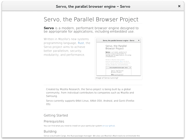 Mozilla全新的Servo浏览器引擎：将于6月推出技术演示