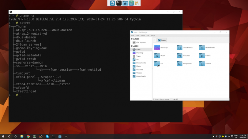 不仅是命令行 Windows 10也可以运行Linux的图形界面程序了