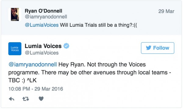 微软今日正式关闭Lumia Voices移动社区