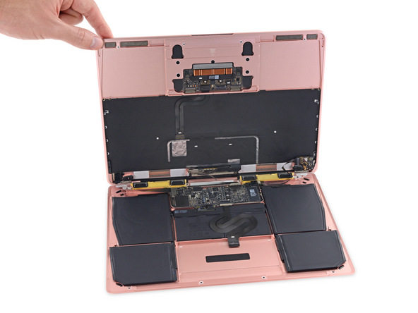 2016年新款MacBook拆解：满城尽带玫瑰金