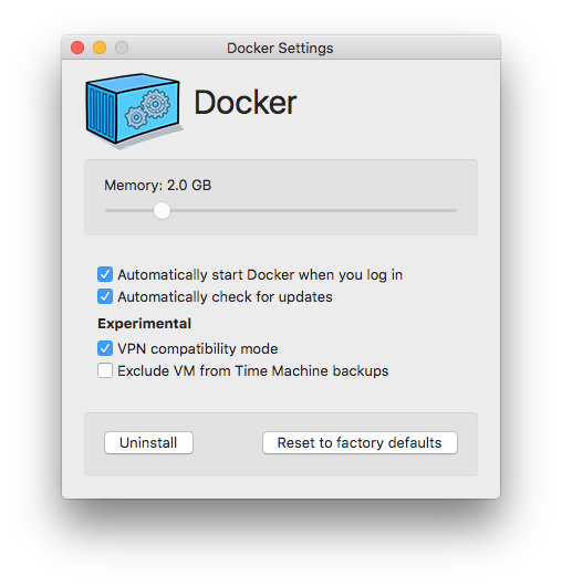 Docker for Mac尝鲜